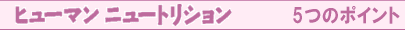 ５つのポイント
